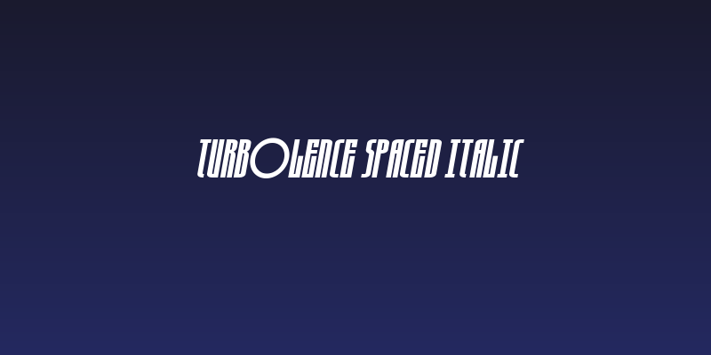 Turb0lence Spaced Italic Social Header