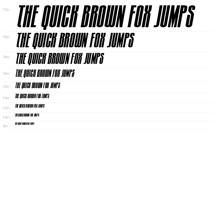 Turb0lence Spaced Italic Waterfall