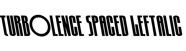 Turb0lence Spaced Leftalic  Frei Schriftart Herunterladen