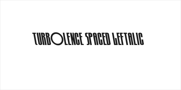 Turb0lence Spaced Leftalic Logo