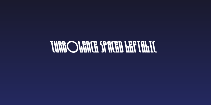 Turb0lence Spaced Leftalic Social Header