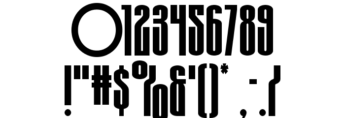 Turb0lence Spaced Font OTHER CHARS