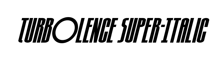 Turb0lence Super-Italic  font caratteri gratis