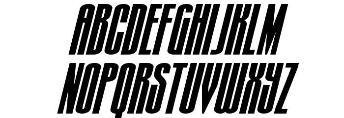 Turb0lence Super-Italic Font LOWERCASE