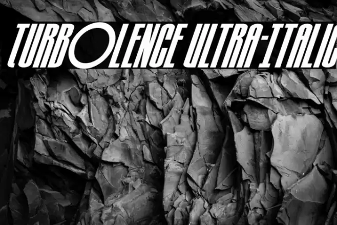Turb0lence Ultra-Italic Font examples