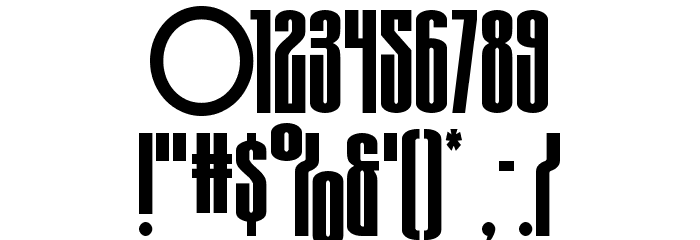 Turb0lence Font OTHER CHARS