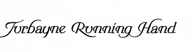 Turbayne Running Hand  Fuentes Gratis Descargar