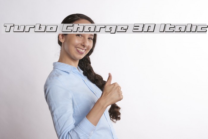 Turbo Charge 3D Italic Font examples
