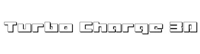 Turbo Charge 3D  Frei Schriftart Herunterladen