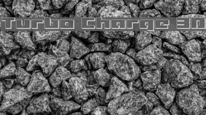 Turbo Charge 3D Font examples
