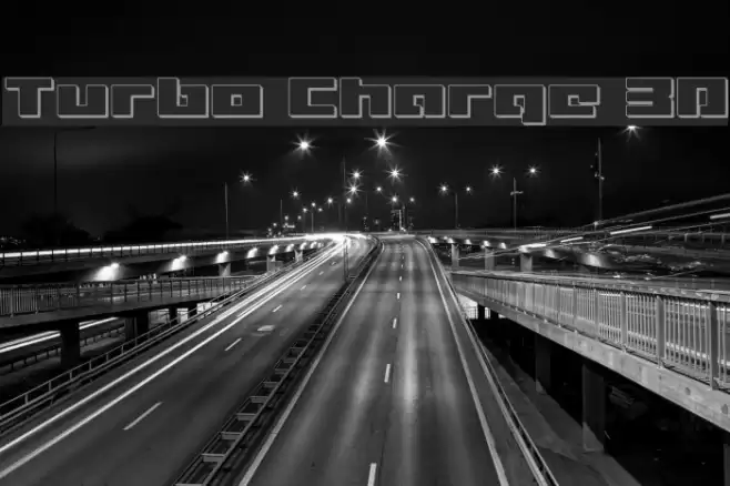 Turbo Charge 3D Font examples