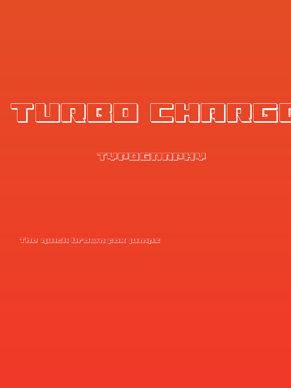 Turbo Charge 3D Poster