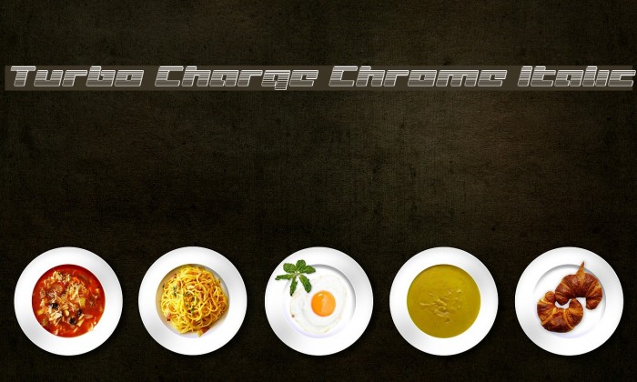 Turbo Charge Chrome Italic Font examples