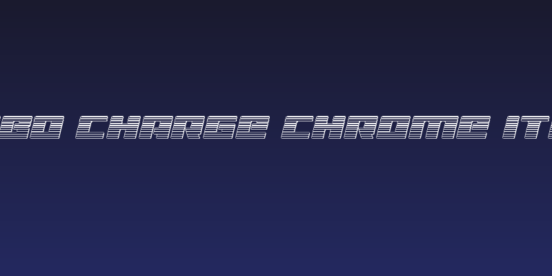 Turbo Charge Chrome Italic Social Header