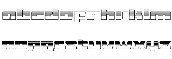Turbo Charge Chromet Font LOWERCASE