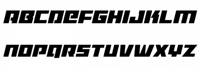 Turbo Charge Condensed Italic Fonte MAIÚSCULAS
