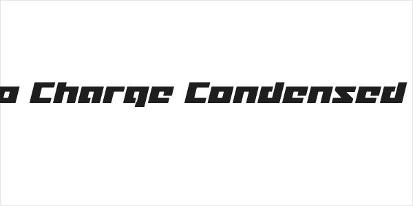 Turbo Charge Condensed Italic Logo
