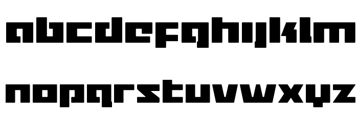 Turbo Charge Condensed Font LOWERCASE