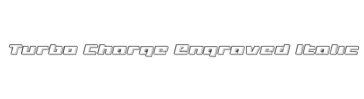 Turbo Charge Engraved Italic  Frei Schriftart Herunterladen