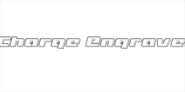 Turbo Charge Engraved Italic Logo