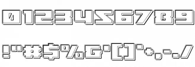 Turbo Charge Engraved Font OTHER CHARS