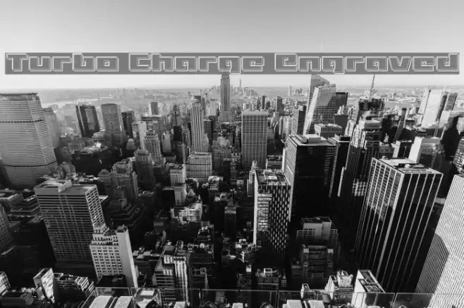 Turbo Charge Engraved Font examples
