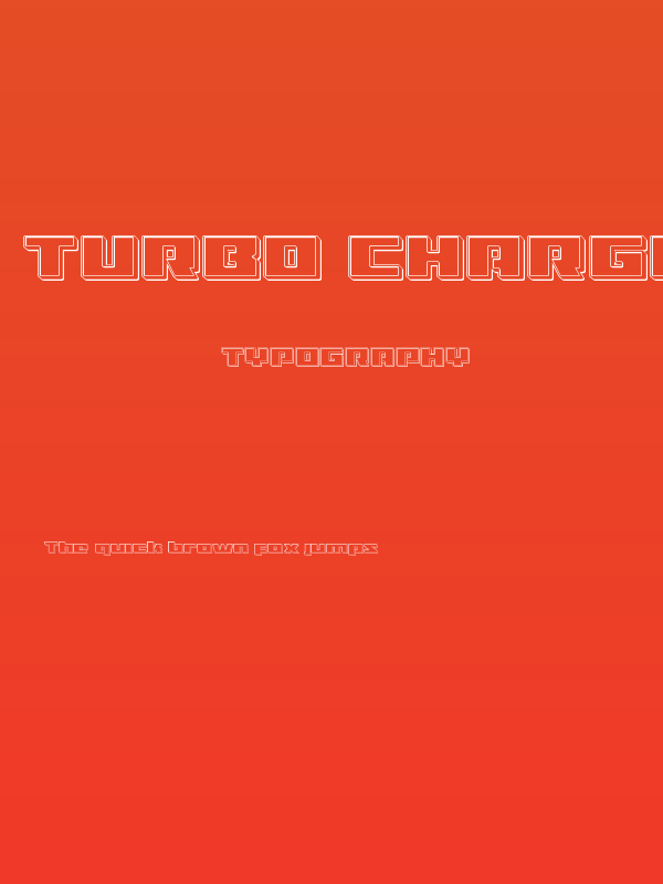Turbo Charge Engraved Poster