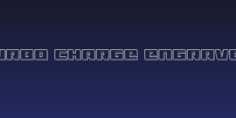 Turbo Charge Engraved Social Header