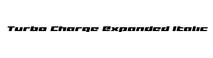 Turbo Charge Expanded Italic  Скачать бесплатные шрифты
