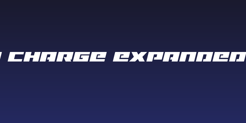 Turbo Charge Expanded Italic Social Header