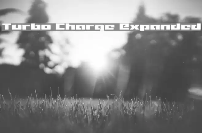 Turbo Charge Expanded Font examples