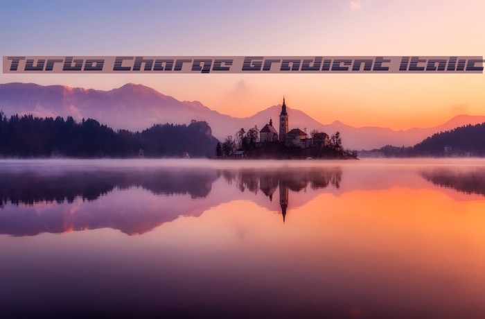 Turbo Charge Gradient Italic Font examples