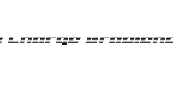 Turbo Charge Gradient Italic Logo