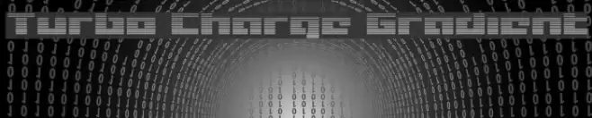 Turbo Charge Gradient Schriftart examples