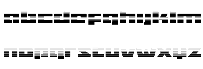 Turbo Charge Gradient Font LOWERCASE