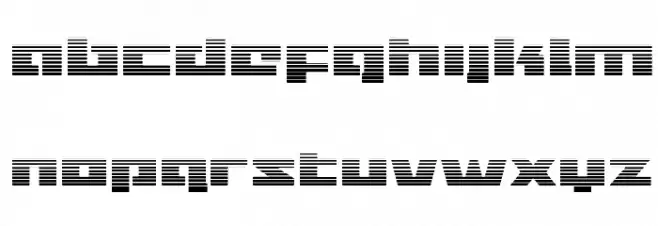 Turbo Charge Gradient Шрифта строчной