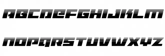 Turbo Charge Halftone Italic フォント 大文字