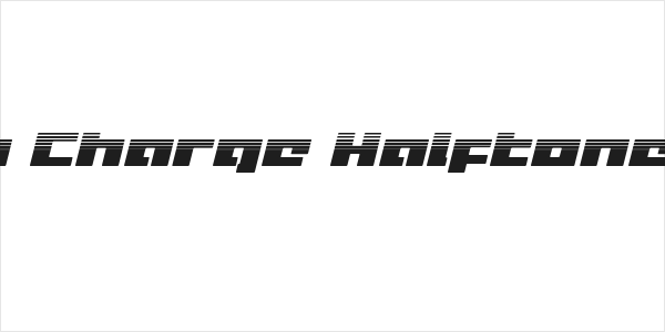 Turbo Charge Halftone Italic Logo