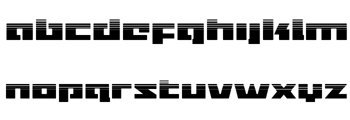 Turbo Charge Halftone Font LOWERCASE