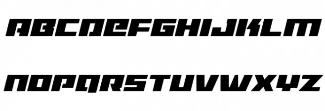 Turbo Charge Italic Шрифта ВЕРХНИЙ