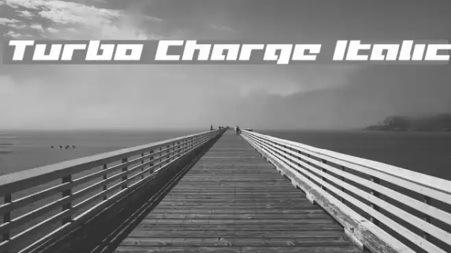 Turbo Charge Italic Font examples