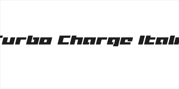 Turbo Charge Italic Logo