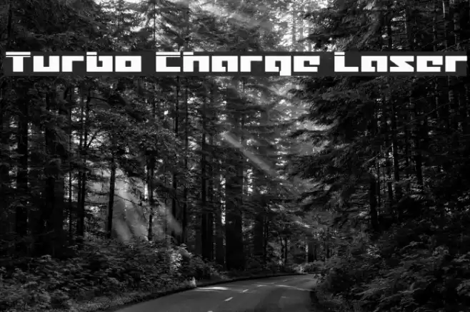 Turbo Charge Laser Font examples