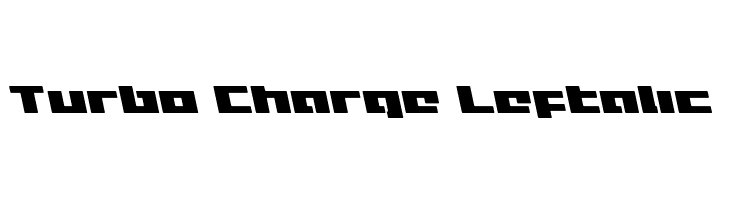 Turbo Charge Leftalic  les polices de caractères gratuit tlcharger