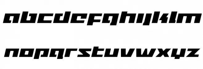 Turbo Charge Light Italic Polices MINUSCULES