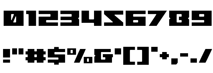 Turbo Charge Light Font OTHER CHARS