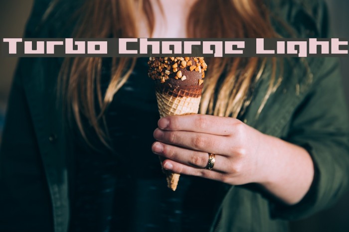 Turbo Charge Light Font examples