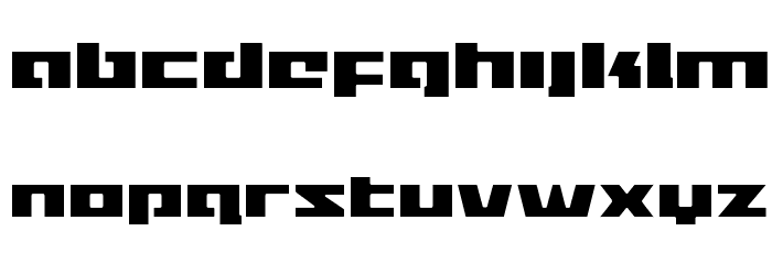 Turbo Charge Light Font LOWERCASE