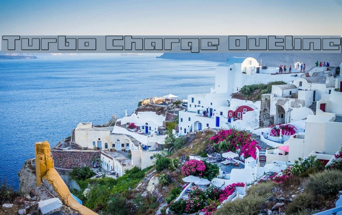 Turbo Charge Outline Font examples