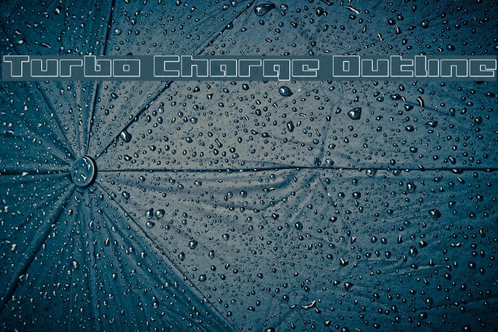 Turbo Charge Outline Font examples
